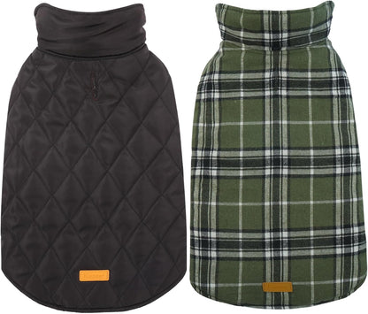 Kuoser Warm Dog Coat, Waterproof Dog Jacket for Extra Large Dogs, Adjustable Durable XXL Doggie