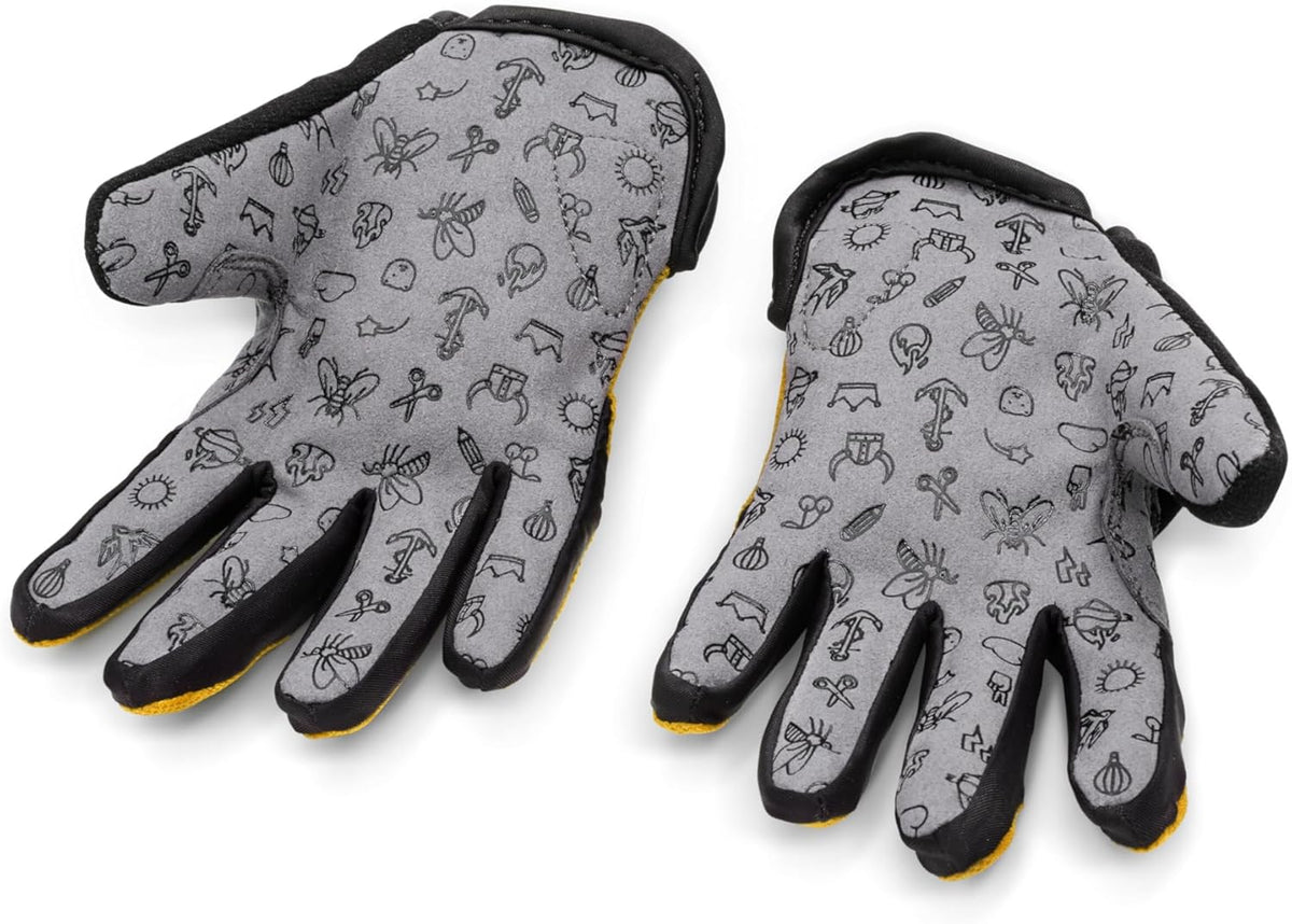 woom TENS Bike Gloves, Child’s & Youth Bicycle Full Finger Protection with Grip for Road Cycling &