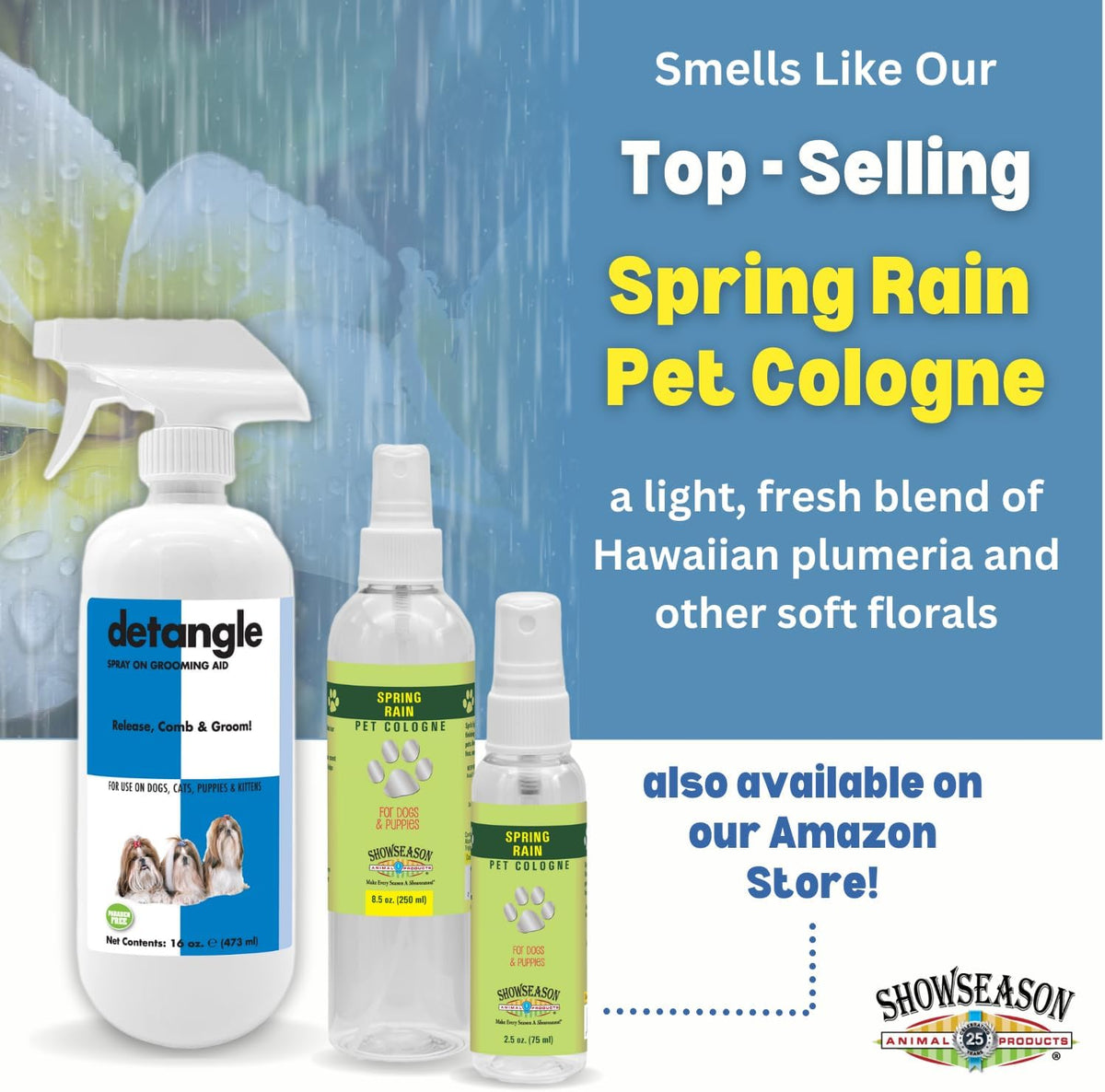 Detangle Pet Spray for Dogs, Cats, Puppies and Kittens 16 oz. | Leave-in Conditioner, Dog and Cat