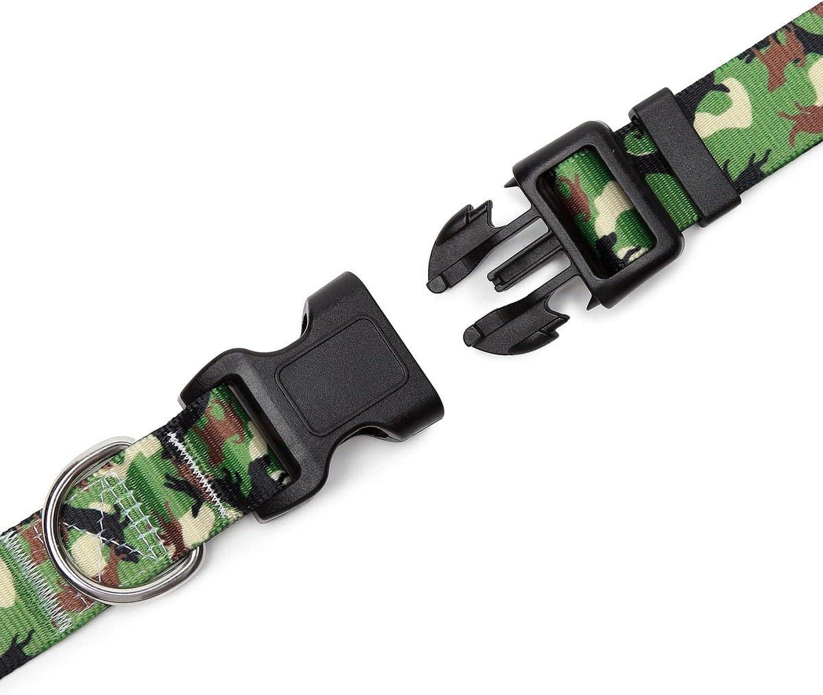 Mercano Adjustable Dog Collar - Special Design Patterns, Soft Nylon Comfortable Durable Pet Collar