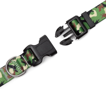 Mercano Adjustable Dog Collar - Special Design Patterns, Soft Nylon Comfortable Durable Pet Collar