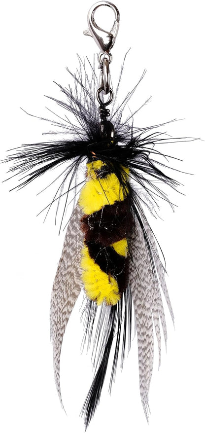 JXFUKAL Cat Feather Toy Refills, 3Pcs Simulation Mini Insects Cat Lures Wand Attachment Replacement