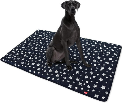 Dog Crate Mat (48" X 30"), Soft Dog Bed Mat with Cute Prints, Personalized Crate Pad, Anti-Slip