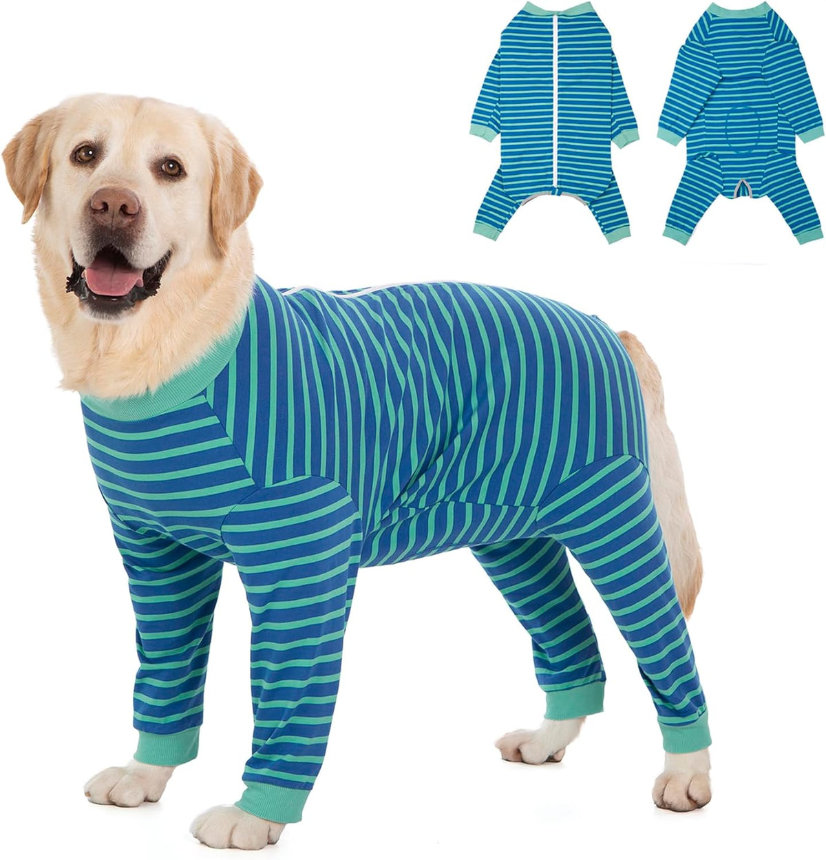 Yeapeeto Dog Onesie Surgery Recovery Suit for Large Medium Bodysuit Dogs Pajamas PJS Full Body for