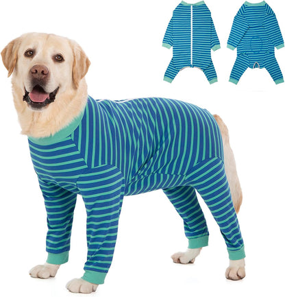 Yeapeeto Dog Onesie Surgery Recovery Suit for Large Medium Bodysuit Dogs Pajamas PJS Full Body for