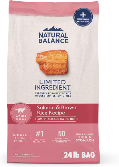 Natural Balance Limited Ingredient Adult Dry Dog Food with Healthy Grains, Salmon & Brown Rice