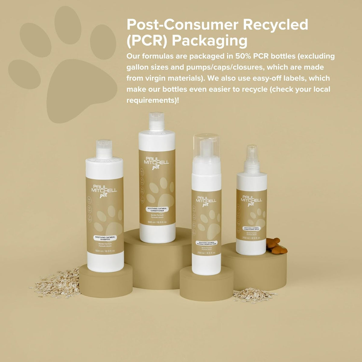 Paul Mitchell Pet Soothing Oatmeal Conditioning Spray, Gentle Formula, Grooming Spray for Dogs, 8.5