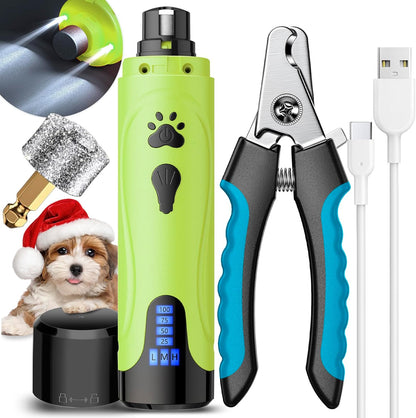 YABIFE Dog Nail Grinder, Dog Nail Trimmers and Clippers Kit, Super Quiet, Rechargeable, for Small