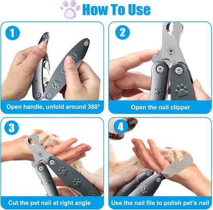 Best Dog Nail Trimmers for Anxiety Sensitive Dogs, Quiet Sharpest Smoothest Nail Clippers for Large