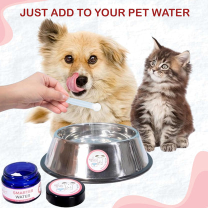 Dog Breath Freshener Powder for Water – Cat & Dog Dental Care Water Additive, Natural Plaque &