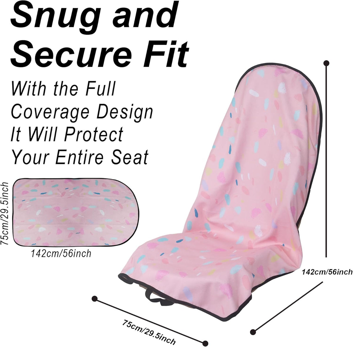 Car Seat Cover Protector Front Seats,for Gym Workout,Running,Swimming,Beach and Hiking,Waterproof