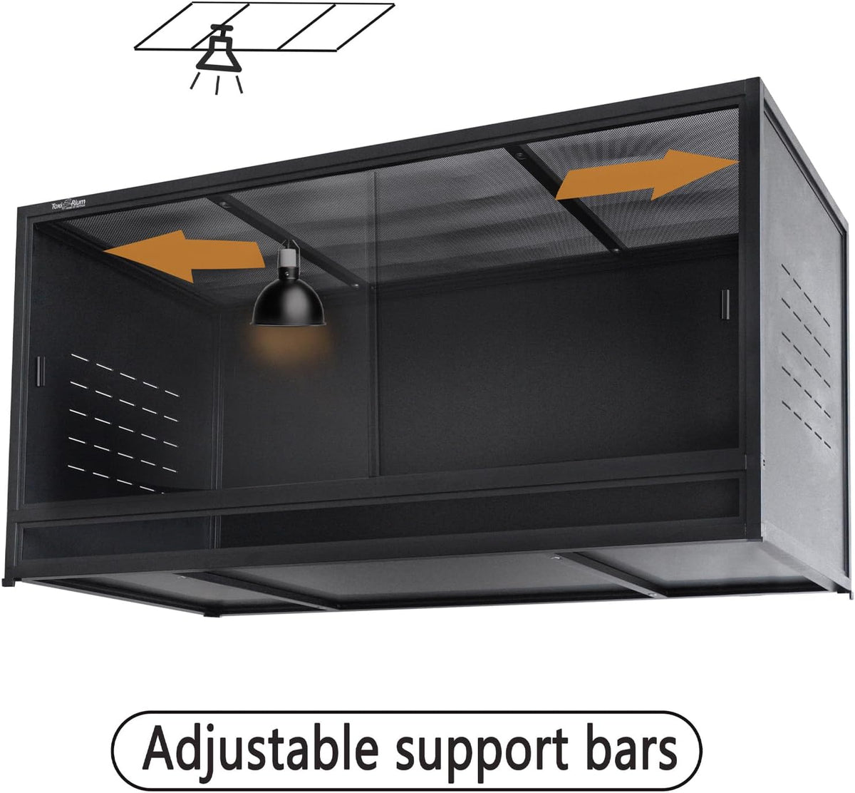Reptile Enclosure 4 Packs, 48"x24"x24" Stackable Space Efficient Reptile Tank for Bearded Dragon