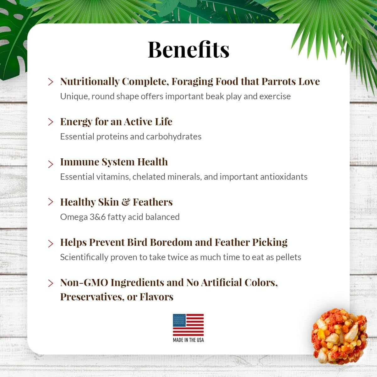 LAFEBER'S Tropical Fruit Nutri-Berries Pet Bird Food, Made with Non-GMO and Human-Grade