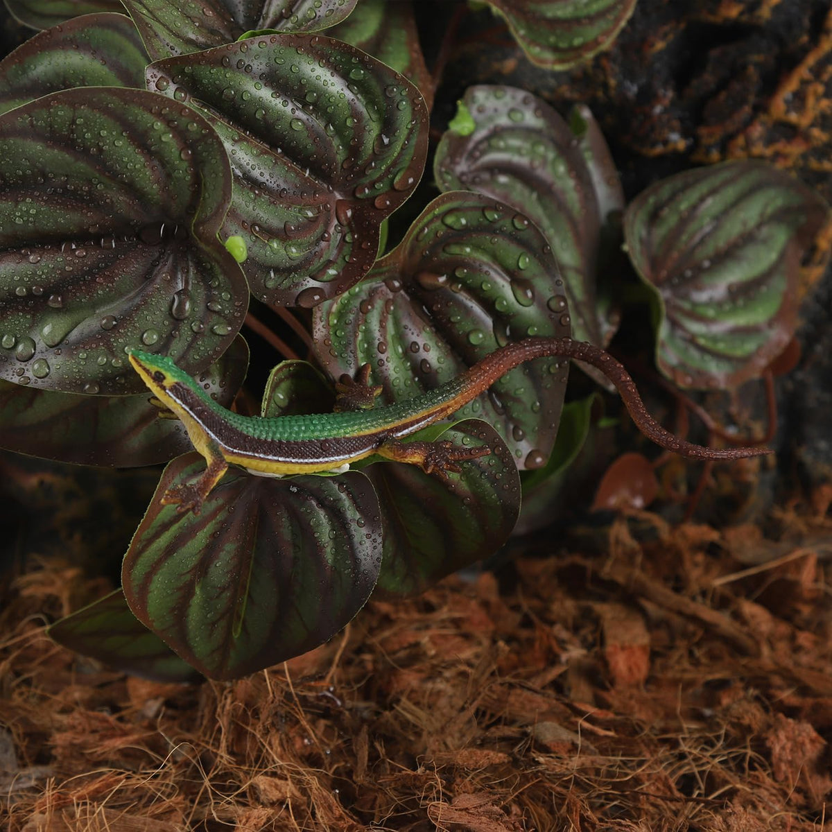 IBWell Fake Reptile Plants for Reptile Terrarium Plants, Reptile Plant Décor, Turtle Tank Plants