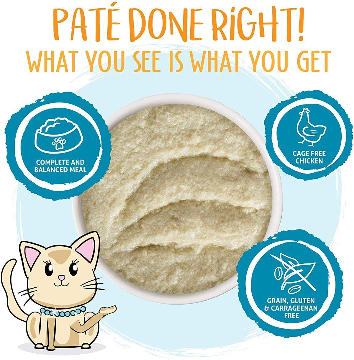 Weruva Wet Cat Food, Press Your Lunch with Chicken Pate, 5.oz Can, Pack of 8
