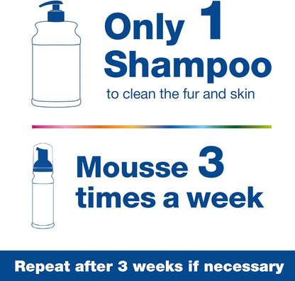 Douxo S3 Pyo Mousse, Contains 3% Chlorhexidine & 0.5% Ophytrium, Antiseptic & Hydrating, for