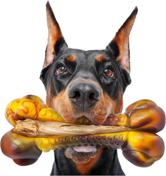 Dog Toys for Aggressive Chewers, Indestructible Dog Chew Toys for Large Medium Small Breed, Tough