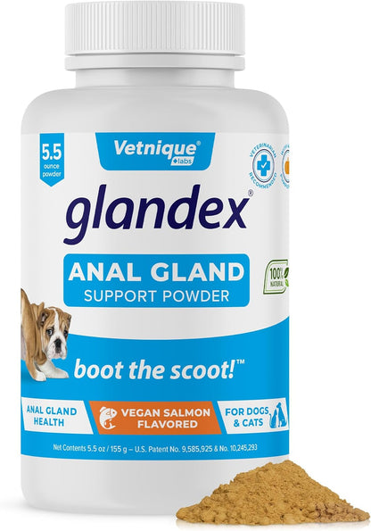 Glandex Dog Fiber Supplement Powder for Anal Glands with Pumpkin, Digestive Enzymes & Probiotics
