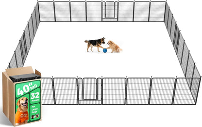 FXW Rollick Unleashed Dog Playpen for Indoor, Yard, RV Camping, 40 inch 32 Panels for Medium and