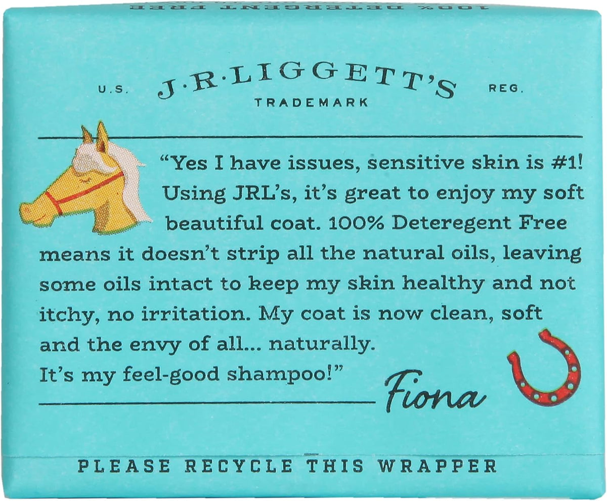 JR Liggett’s Natural Horse Shampoo Bar - Non-GMO, 100% Detergent-Free Formula Gently Deep Cleans