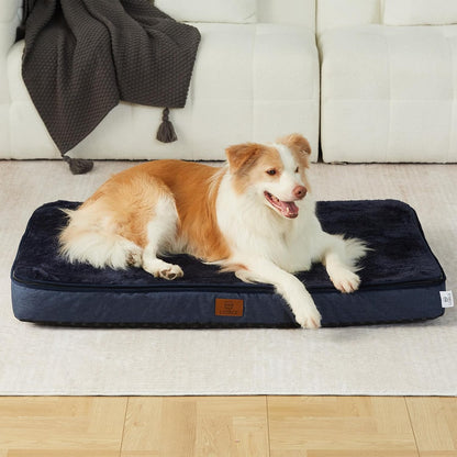 Memory Foam XL Dog Bed - 4” Thick Orthopedic Beds for Extra Large Dogs - Waterproof Dog Bed with