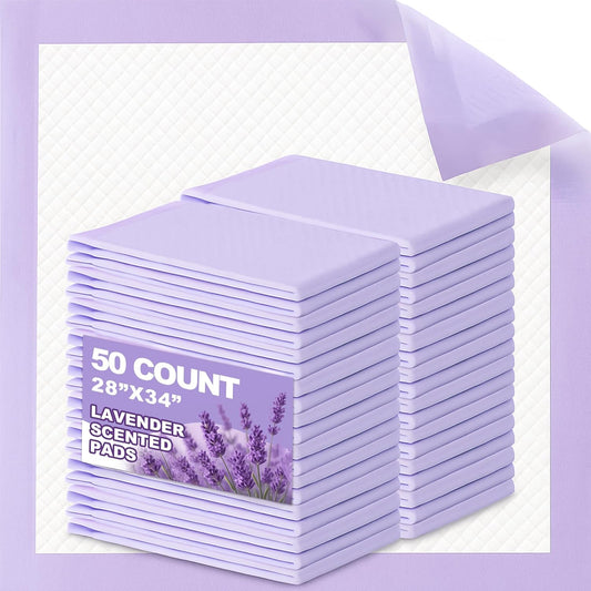 Lavender Scented Puppy Pads Extra Large, Super Absorbent Disposable Pee Pads for Dogs That
