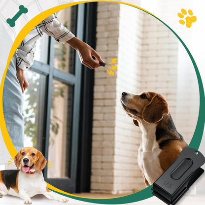 2 Pieces Brass Pet Training Clicker Signaling Cricket Clicker Metal Dog Clicker for Puppy Cats