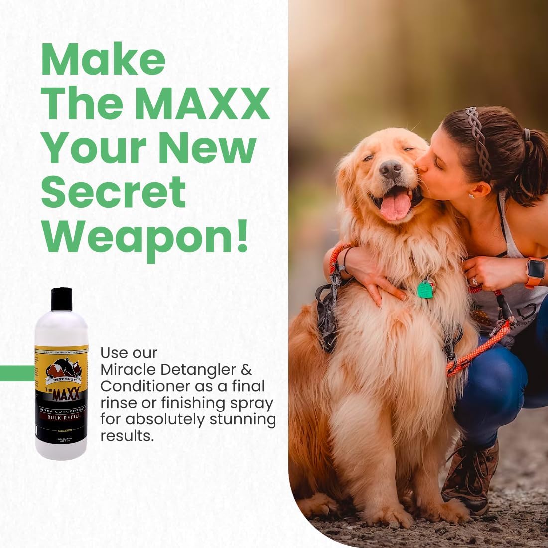 Best Shot The MAXX Ultra Concentrate Miracle Detangler and Conditioner, Moisturizing Conditioner