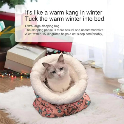 Cat Sleeping Bag,Cat Sleeping Bag for Indoor Cats,Cozy Pet Nest for Cats,Sleeping Bag for Cats,Soft