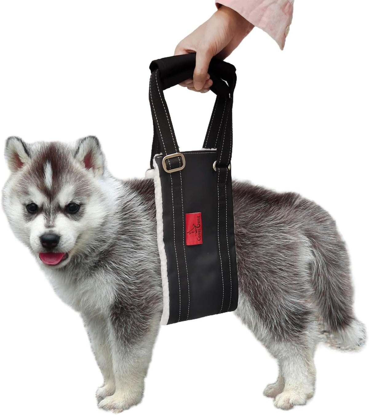 Leather Dog Lift Harness for Small Dogs,Doggie Walking Sling,Puppy Belly Support Strap,Pet Assist