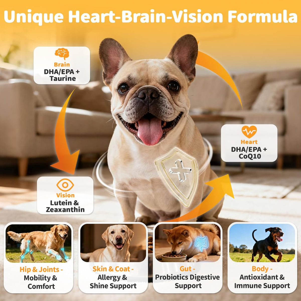 25-in-1 Dog Multivitamin Chews – All-in-One Daily Vitamins & Supplements for Dogs, Joint Support