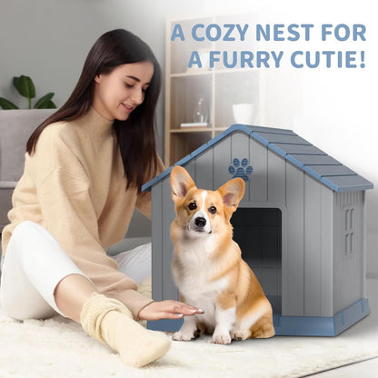 DRATO Dog House Indoor Outdoor for Small to Large Sized Dogs Indoor Outdoor Doghouse Puppy Shelter