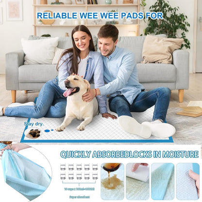 XXL Puppy Pee Pads - 36"x36", 100 Count, Super Absorbent, Thick, Disposable Potty Pads for Dogs &