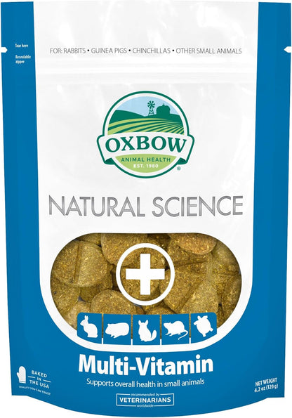 Oxbow Animal Health Natural Science Multi-Vitamin, High Fiber Supplement for Rabbit & Guinea Pig