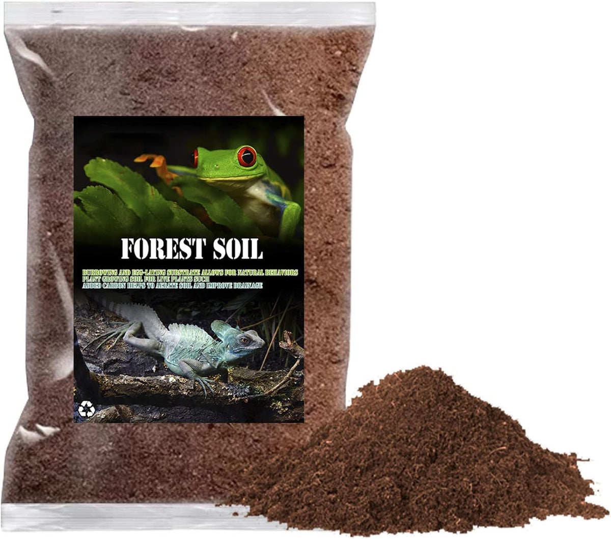 BNOSDM Reptile Soil Substrate Fluffy Small-Strand Reptile Substrate and Snake Bedding Clean Natural
