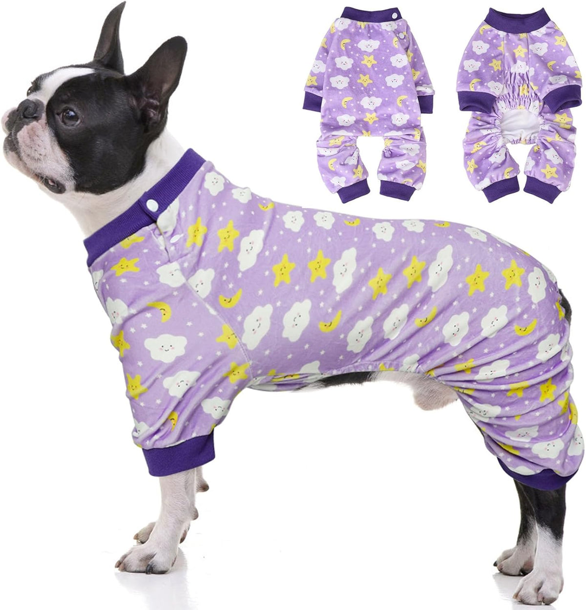 BEAUTYZOO Dog Pajamas Medium Sized Dog, Summer Doggie Pajamas for Boy Girl, Soft Strechy Cotton
