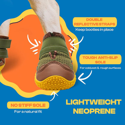 Dog Shoes for Large Dogs, Medium Dog Boots & Paw Protectors for Hardwood Floors, Outdoor Dog