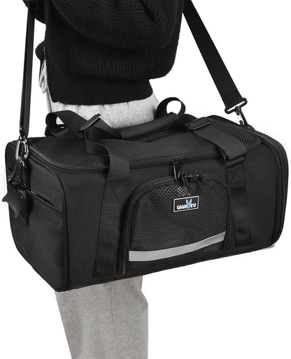 Airline Approved Pet Carrier, Collapsible Cat Carrier, Expandable Dog Carrier, 900D High Density