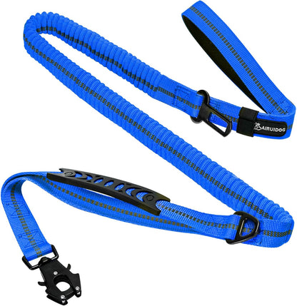 Heavy Duty Tactical Bungee Dog Leash, 4-6FT Shock Absorbing Tactical Dog Leash with 2 Padded