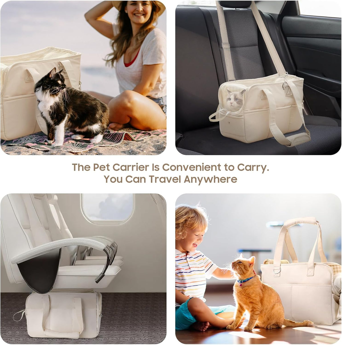 Dog Carriers for Small Dogs, Soft Sided Folding Small Dog Carrier for Dogs Medium Cats Puppies up