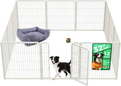 FXW Homeplus Unleashed Indoor Dog Playpen - Stress-Free and Safe Play, Heavy Duty 32 Inch 12 Wire