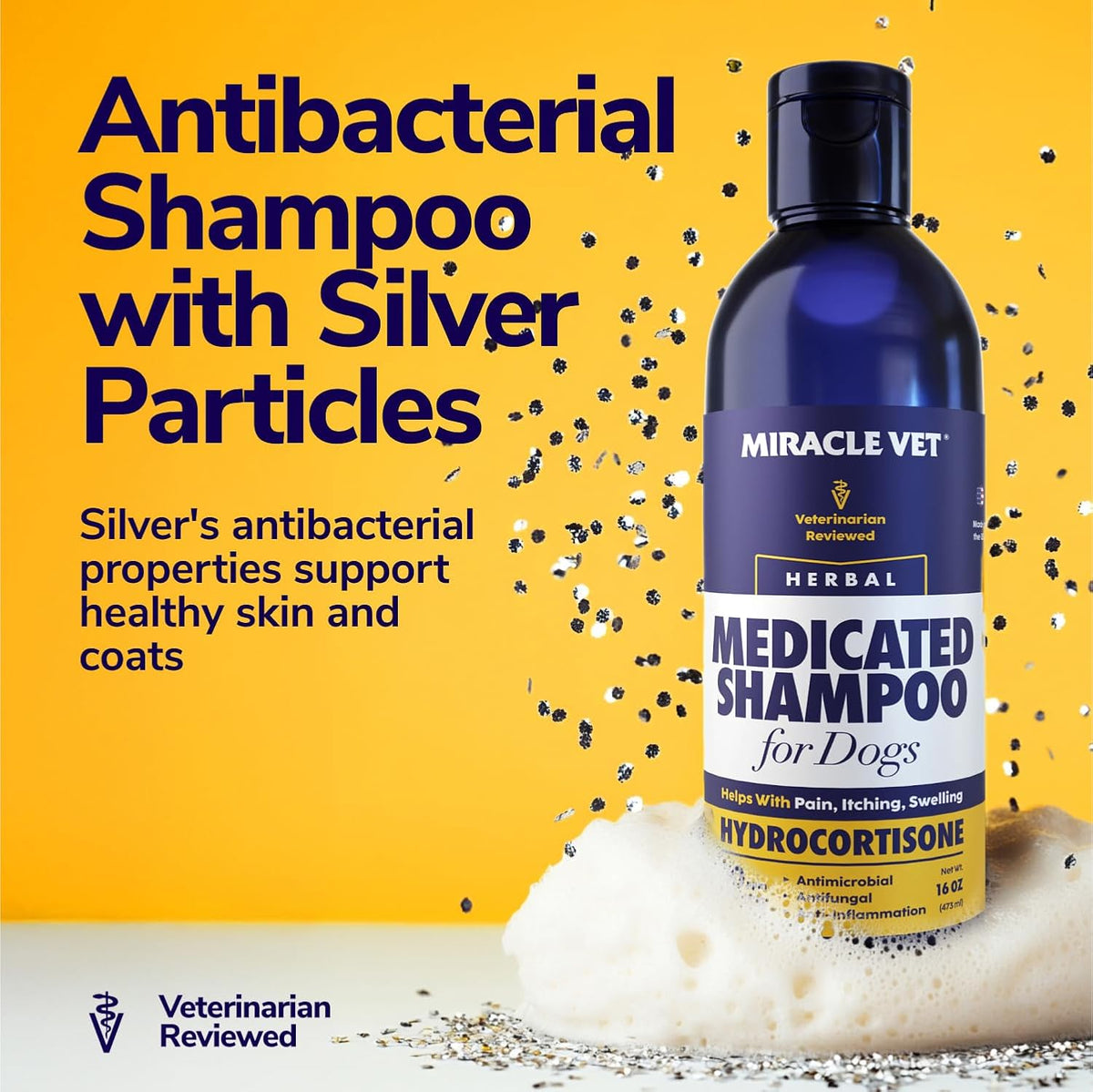 Medicated Dog Shampoo for Itchy Skin Relief - Yeast Infection Treatment for Dogs & Dog Allergy