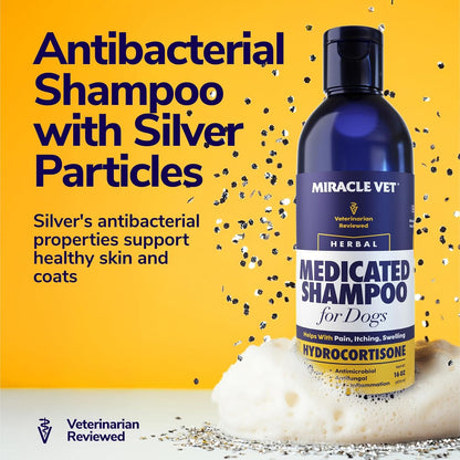 Medicated Dog Shampoo for Itchy Skin Relief - Yeast Infection Treatment for Dogs & Dog Allergy