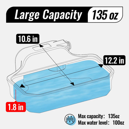 135OZ Automatic Water Dispenser for Large Dogs Patented Outdoor Dog Water Bowl Dispenser Automatic
