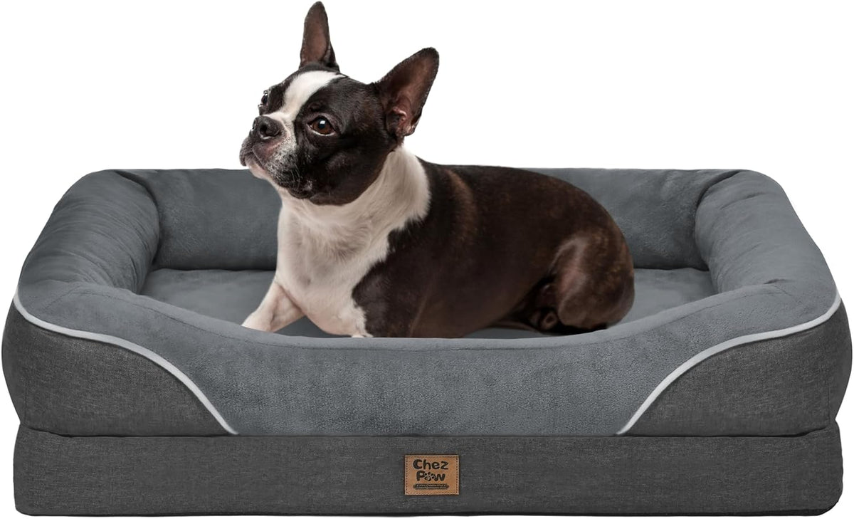 Large Orthopedic Dog Bed Washable - XL Dog Couch Sofa - Four Sides Dogs Beds Waterproof Non-Slip
