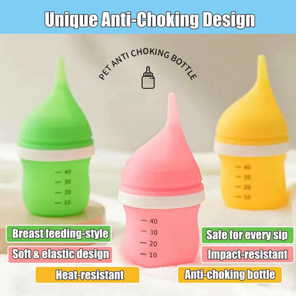 Kitten Bottles for Nursing,Puppy Bottles for Nursing Puppy Milk, Anti-Choking Puppy Feeder Design
