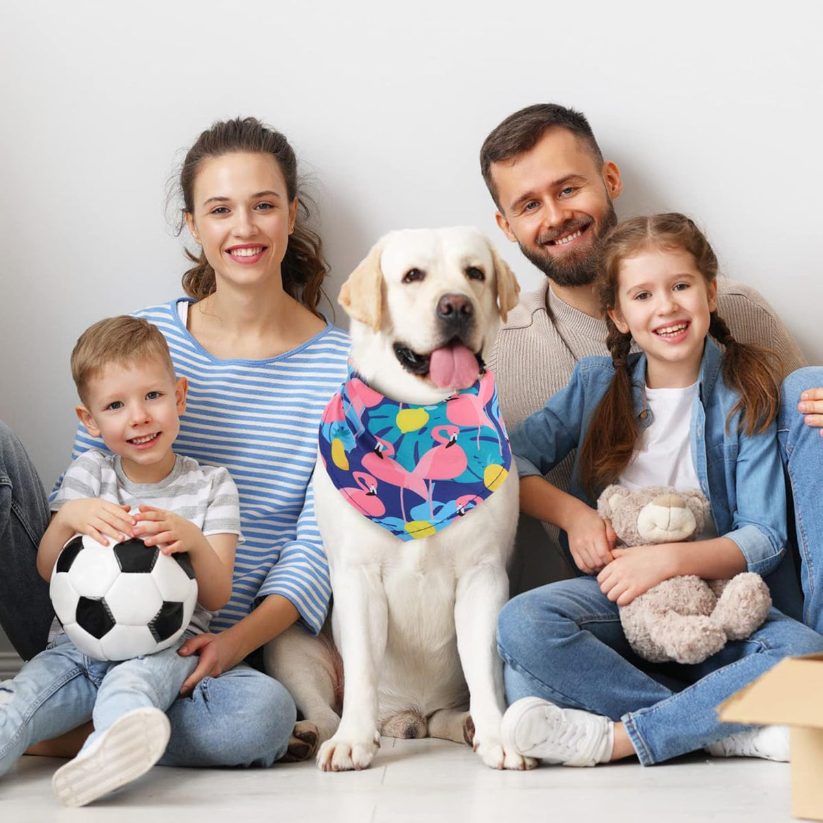 Chunful 100 Pieces Dog Bandanas Bulk Summer Pet Bandanas Pack Triangle Scarf Bib Kerchief Set for
