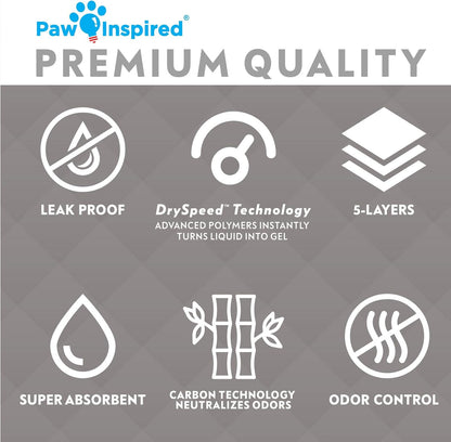 Paw Inspired Disposable Guinea Pig Cage Liners | Bamboo Charcoal Odor Controlling | Super Absorbent