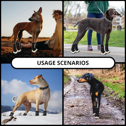 Dog Shoes for Hot Pavement Anti-Slip Dog Boots Waterproof Dog Shoes for Small to Large Dogs with