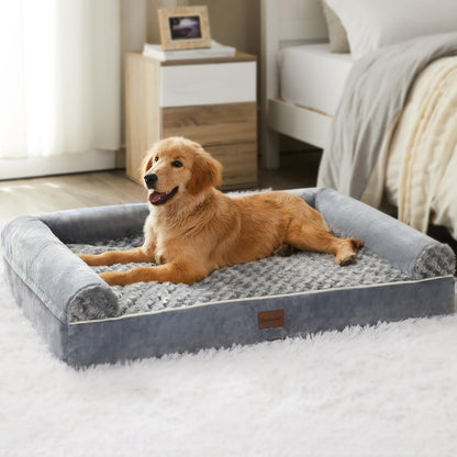 BFPETHOME Dog Beds for Large Dogs, Orthopedic Dog Bed for Medium Large Dogs,Big Waterproof Couch